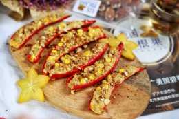 紅椒釀玉米燕麥船，健康又營養，美味又健康